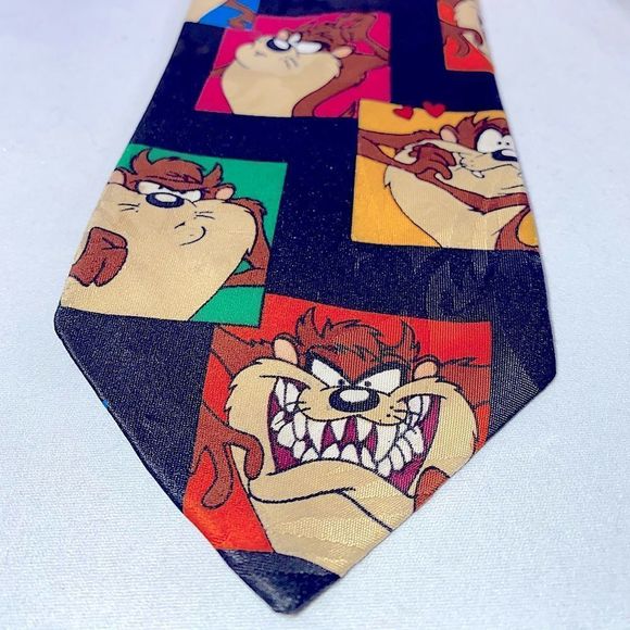 Looney Tunes Tasmanian Devil Neck Tie - Picture 4 of 9